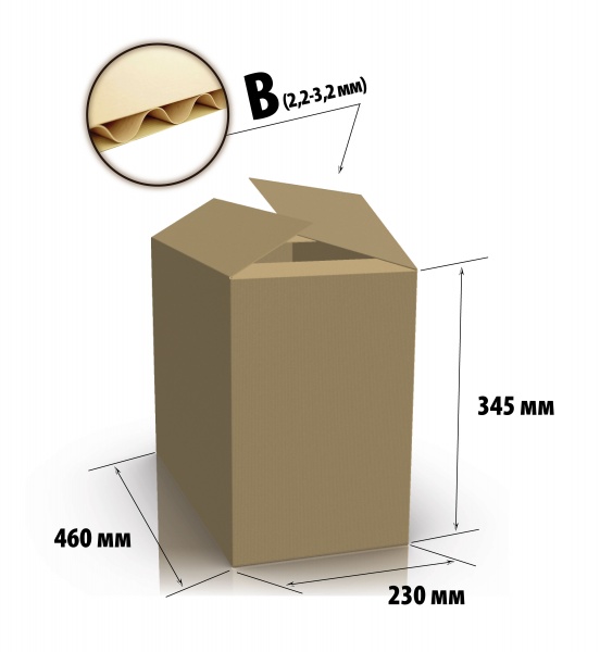 Гофроящик 230 x 460 x 345 мм