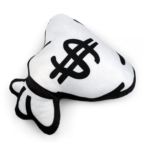 Подушка декоративная Мешок изобилия (FWPABDCBAG23WT000) 37 см черно-белый WP Merchandise 