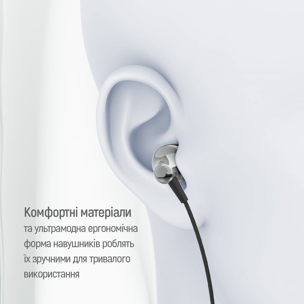 Навушники ColorWay Slim 3.5 mm Wired Earphone Blast 1 black (CW-WD01BK)