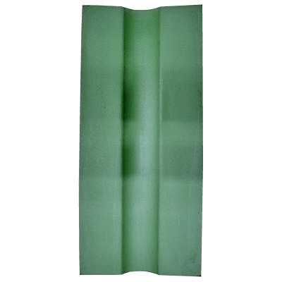 Покрівельний жолоб без планки зелений