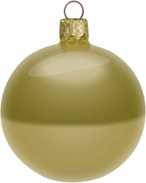 Шар стеклянный d50 золотой