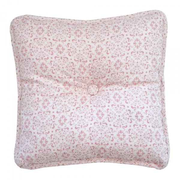 Подушка декоративная Bella 35x35 см розовый с рисунком Прованс 