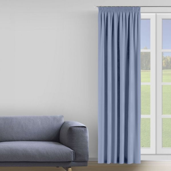 Штора Moda 200х285 см голубой Decora