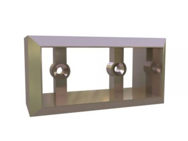 Фланец металлический квадратного поручня