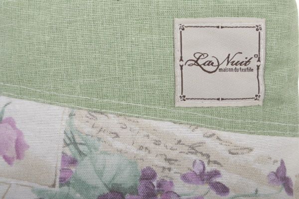 Прихватка-рукавиця Квіточки малинові 15x29 см зелений La Nuit 