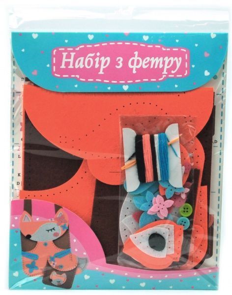 Набор для творчества Сумочка и кошелек Лисичка Аплі-Краплі 