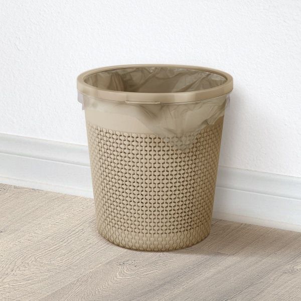 Відро без кришки MVM Bin-09 Light Brown 9 л 