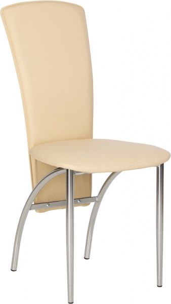 Стул обеденный Nowy Styl AMELY CHROME (BOX-4) (CH) V-18 хром/молочный