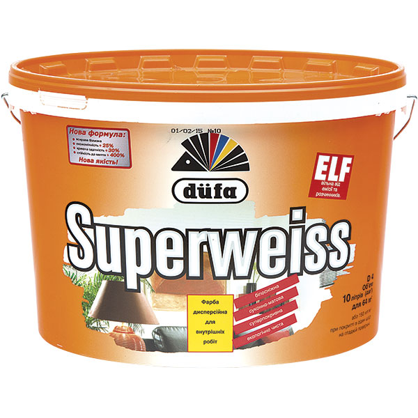 Краска Dufa Superweiss D4 белый 10л