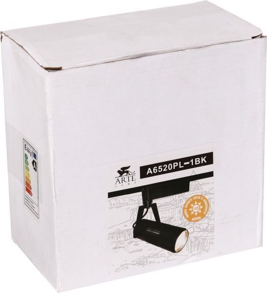 Трековий прожектор Arte Lamp LED 20 Вт 4000 К чорний A6520PL-1BK 