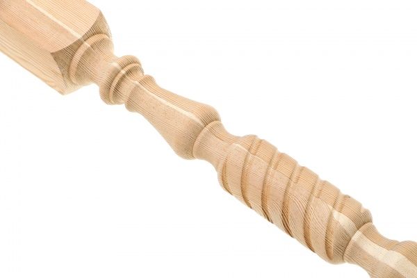 Столб ССЦ-9 сосновый точеный 80x80x1055 мм сорт 1