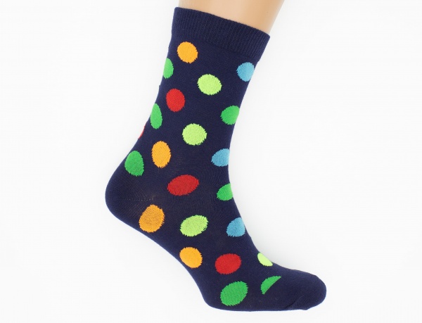 Шкарпетки чоловічі Cool Socks Горох р.29-31 синій із малюнком 1 шт.