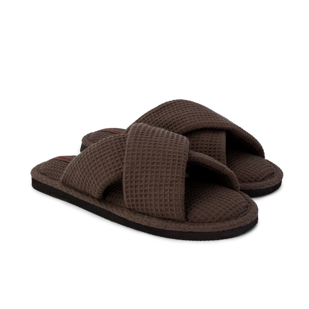 Капці домашні Twins HS-VL вафельні 13877 р.38/39 шоколадний