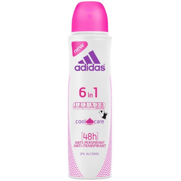 Антиперспирант для женщин Adidas Cool&Care W 6 в 1 150 мл