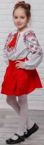 Спідниця для дівчаток Барвінок Сварга р.104-110 червоний 