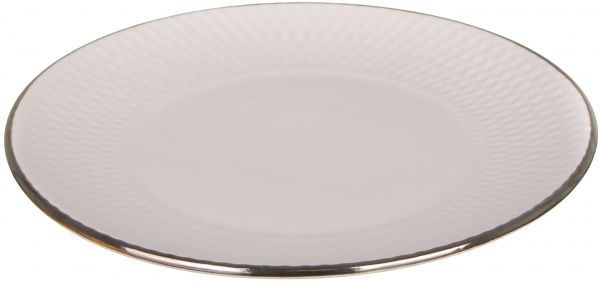 Тарілка обідня Rombique Beige 19 см Bella Vita