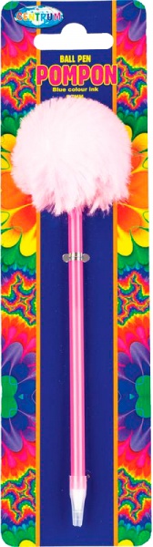 Ручка шариковая Centrum pompon синяя 0,7 мм 80619 