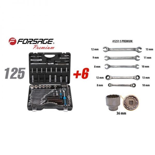 Набор ручного инструмента Forsage 125 шт. F-41251-5 PREMIUM