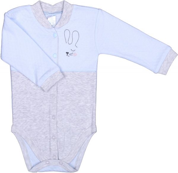 Боди детское для мальчика Baby Veres Honey bunny р.68 голубой 
