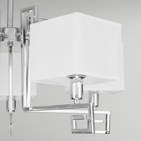 Люстра потолочная Strotskis Alma 5x40 Вт E14 белый 60115/5 (хром) 