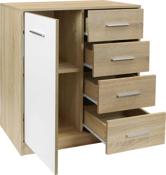 Комод Belveder BL27 дуб сонома/дуб сономабілий 