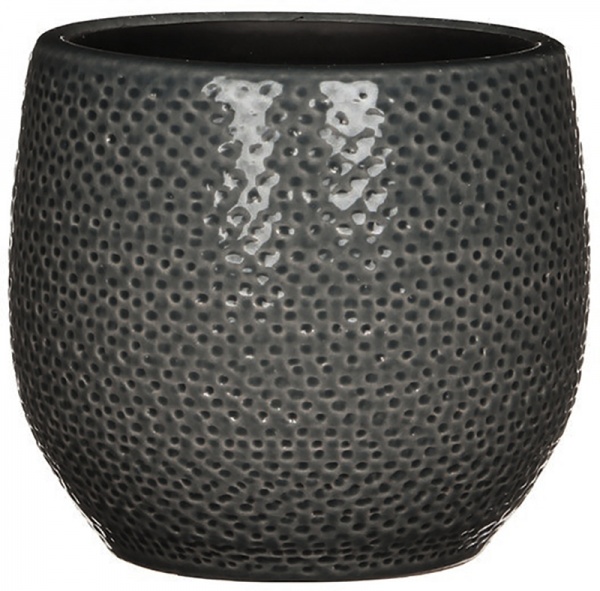 Горщик керамічний Edelman Gabriel круглий 21л сірий (182064) 