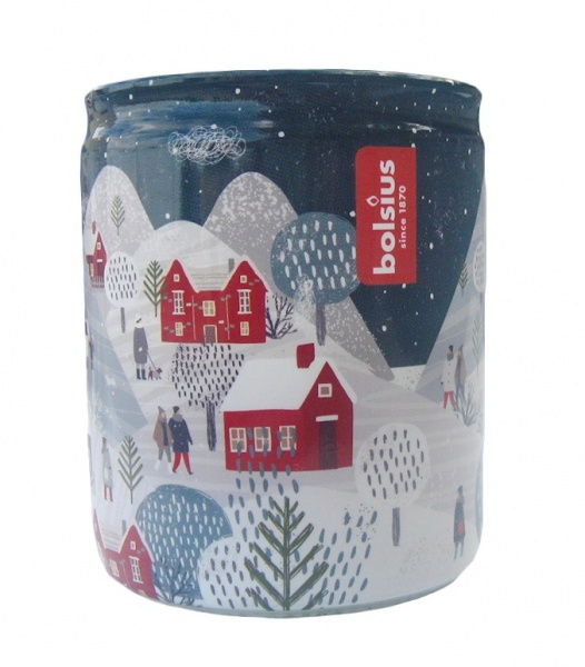 Свічка ароматична Bolsius в склі Christmas Town 82/68 