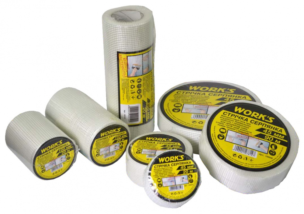 Лента армирующая Works 230 мм 20 м 3x3 мм (10010) 230мм х 20м