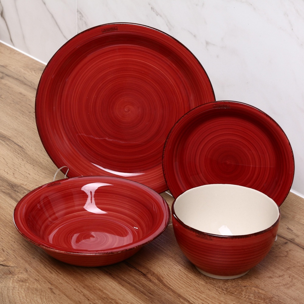 Тарілка підставна Fiora Retro Red 27 см