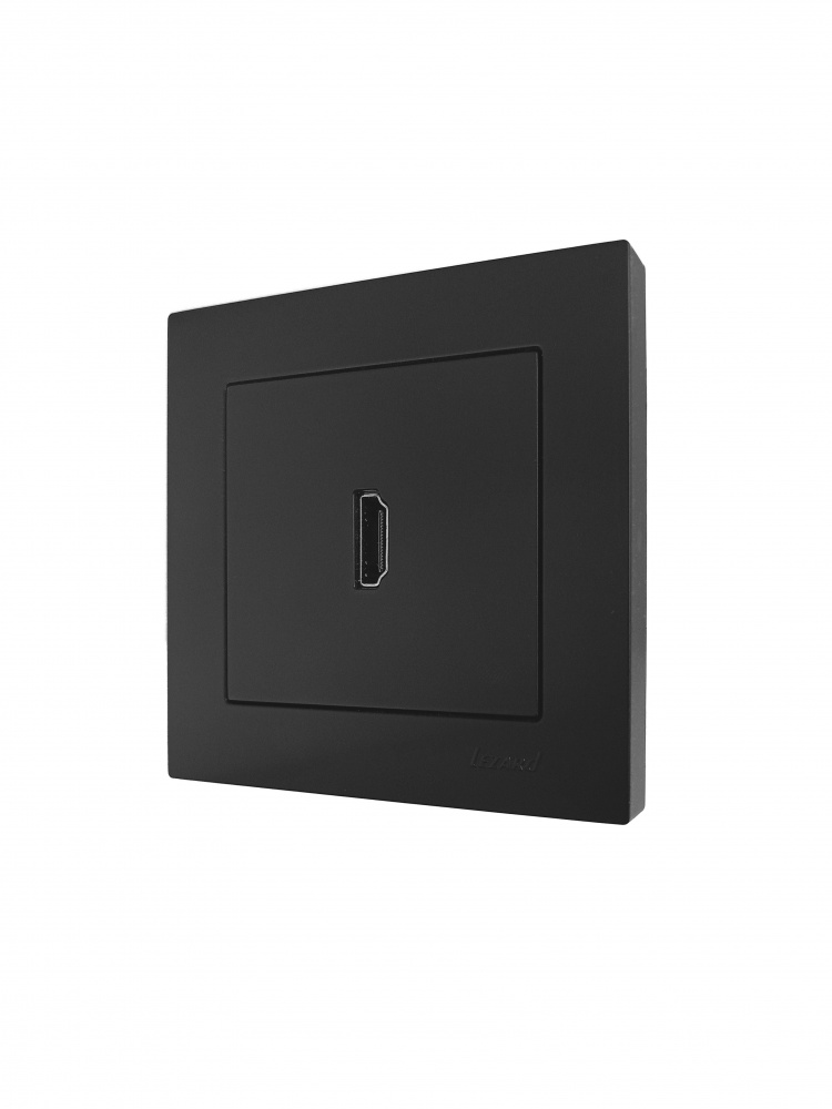 Механізм розетки HDMI Lezard Vesna антрацит 742-4288-203
