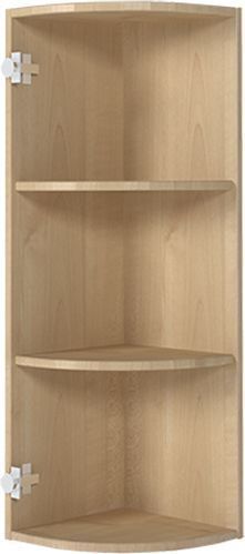 Шкаф верхний угловой радиусный 300x927x300 мм клен