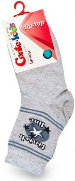 Шкарпетки дитячі Conte-Kids TIP-TOP 180 р.16 світло-сірий 