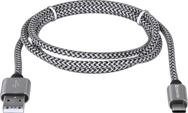 Кабель Defender USB Type-C 1 м білий (87815) 