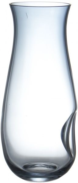 Ваза стеклянная голубая 19х8,5 см