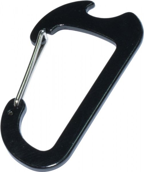 Карабин с рычагом и открывалкой 3x43x80 мм