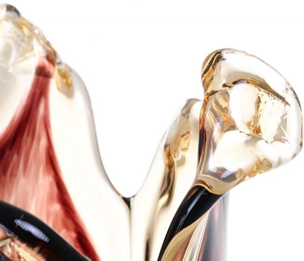 Ваза стеклянная коричневая Tulipano Star 21x21x44 см VS2703/BRWS/9 White cristal