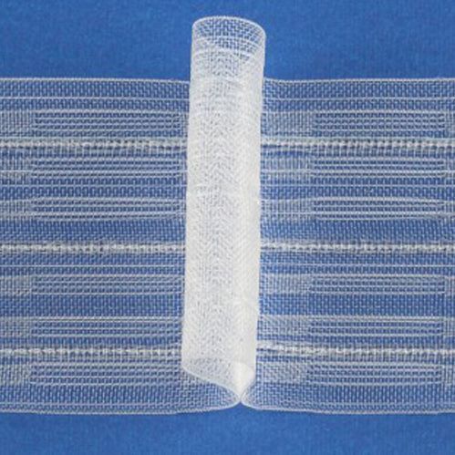 Тесьма Chacha 43832/70 прозрачная единичная складка P1 1:2 6 рядов петель