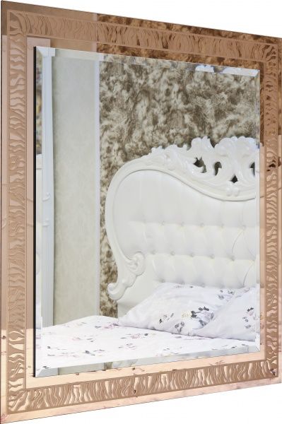 Дзеркало Бусел 1000x1000 мм золотий 