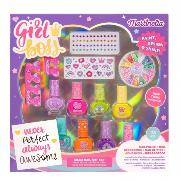 Набір дитячої декоративної косметики Martinelia Super Girl Mega Nail Art Set (11912)
