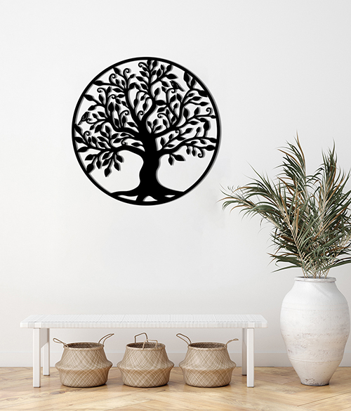 Панно PN121 дерево 56x56 см коричневый 