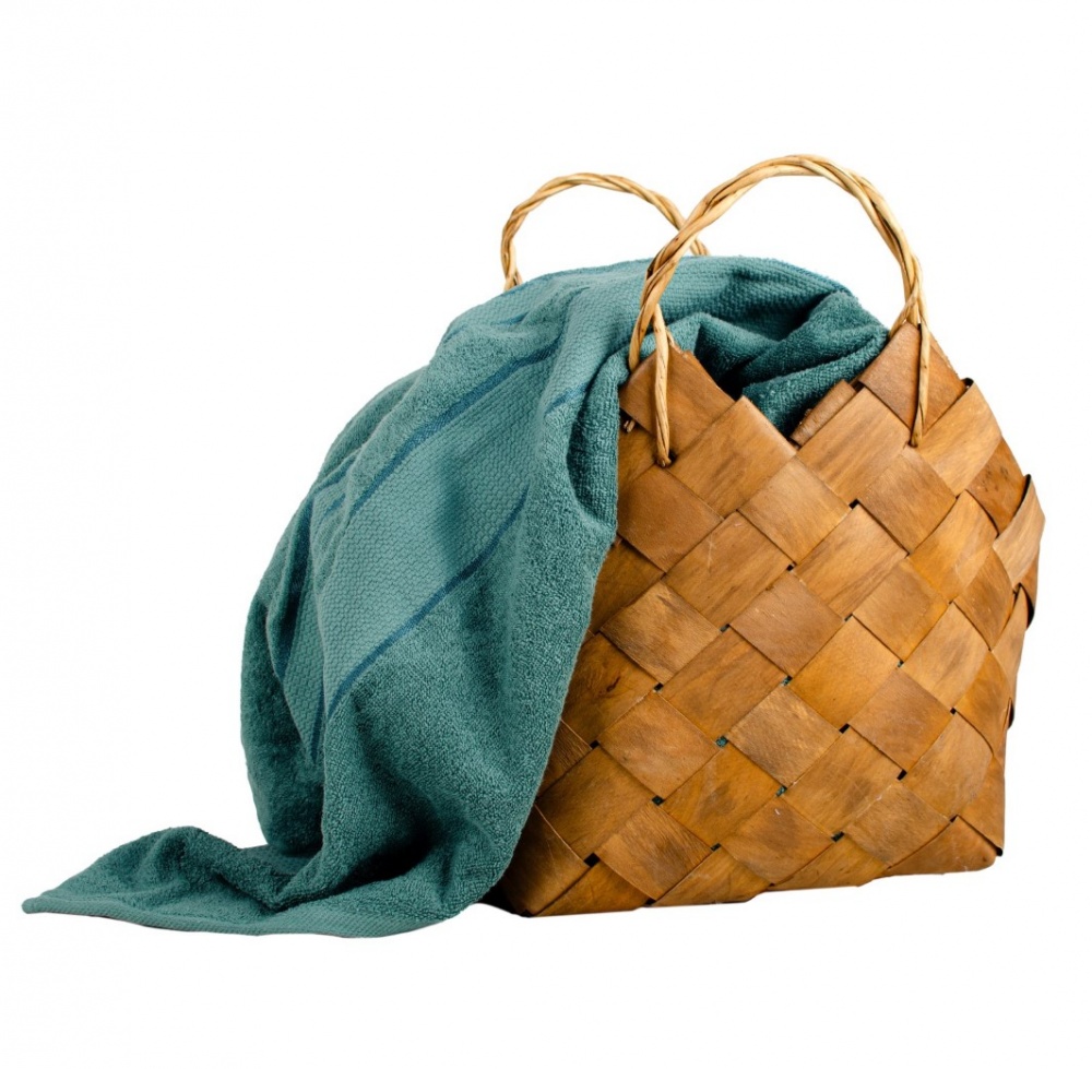 Простынь махровая 150x200 см зеленый ТЕКС