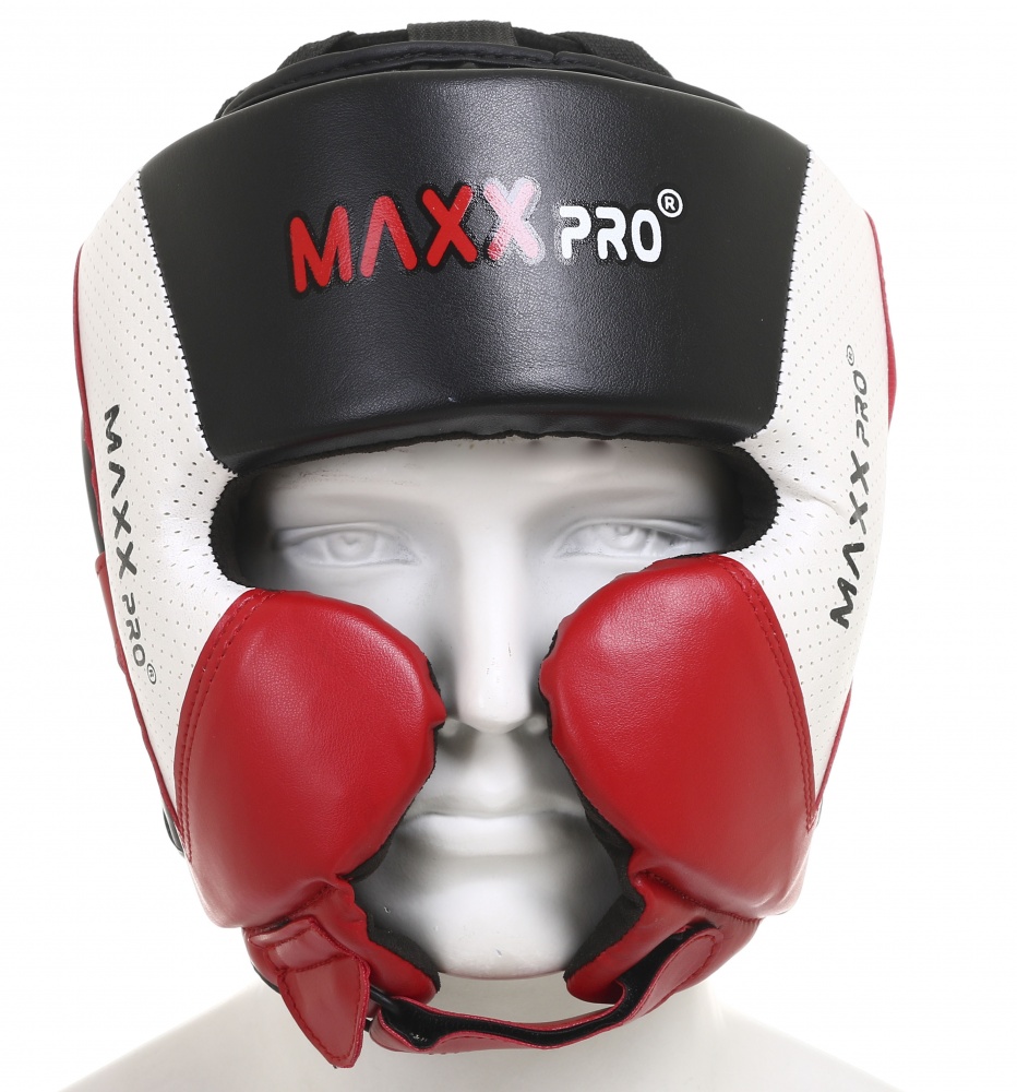 Шлем боксерский MaxxPro р. M AHG-626 Red vynil M красный