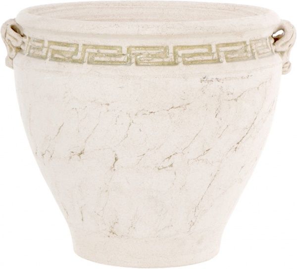 Горшок шамотный Кратер малый 48 круглый 40,4л кремовый 