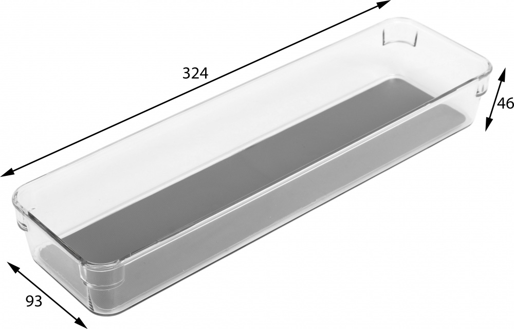 Органайзер Flamberg органайзер для шухляд з 4 частин прозорий 4PCS SET Non-slip Drawer box