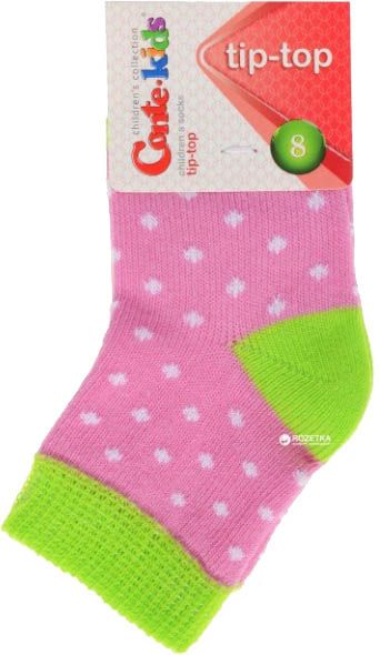 Носки детские Conte-Kids TIP-TOP 214 р.8 мальва-салатовый 