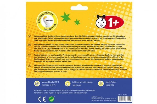 Набір фломастерів Malinos Babyzauber 10 шт.