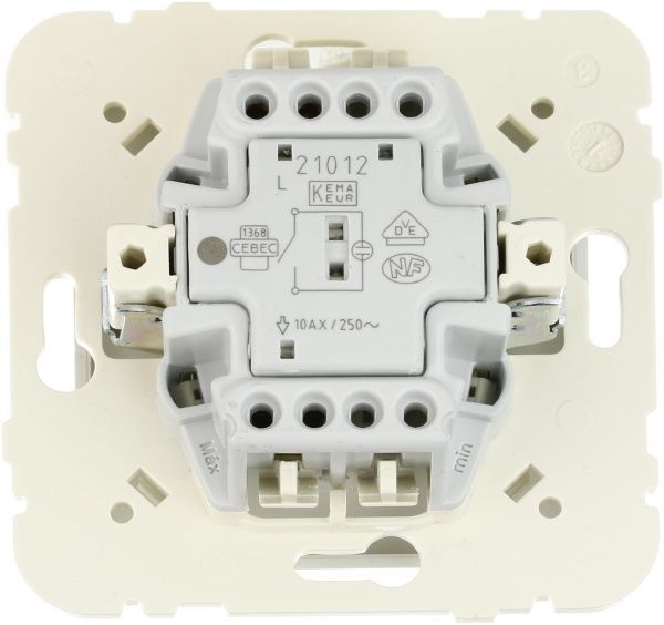 Вимикач одноклавішний Efapel Logus з підсвіткою 10 А 250В IP20 білий