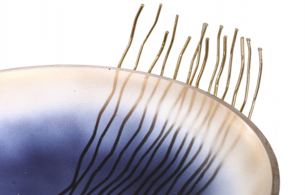 Фруктовниця PANACHE Withered Twigs 21 см золотий пил/золото 