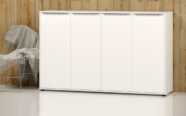 Комод SOKME Нала 4Д білий /білий 