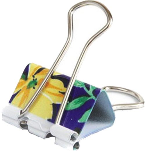 Биндер Deli 8495 микс 19 мм с рисунками 